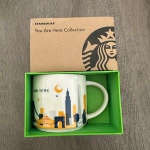 New Starbucks You Are Here Ceramic 14oz Mug Cup NEW YORK